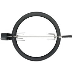 vidaXL Žiedo formos kepsninės grilio rinkinys, juodas, 57cm цена и информация | Cковородки | pigu.lt