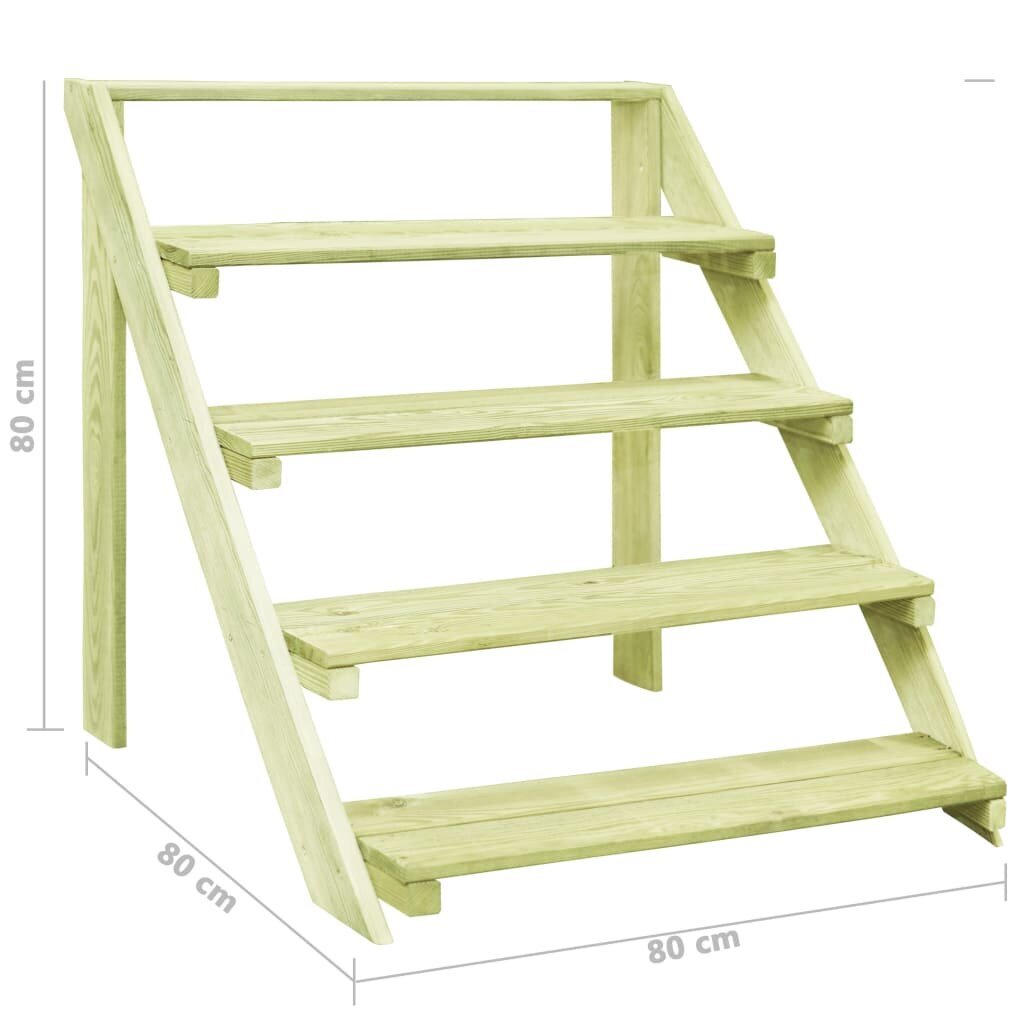 Stovas augalams, 80x80x80cm, impregnuota pušies mediena, kaina ir informacija | Sodo įrankiai | pigu.lt