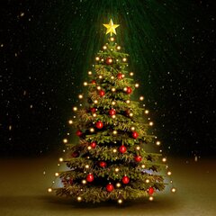 Kalėdų eglutės girlianda su 150 LED lempučių цена и информация | Рождественское украшение CA1031, 10 см | pigu.lt