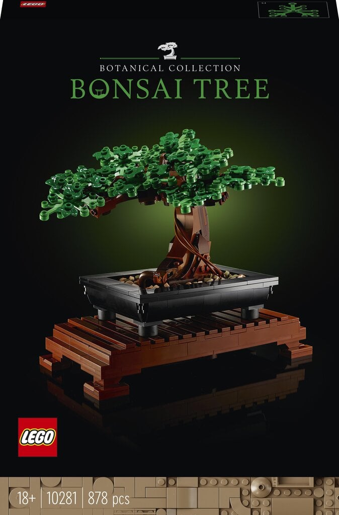 10281 LEGO® Icons Bonsai medelis kaina ir informacija | Konstruktoriai ir kaladėlės | pigu.lt