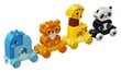 10955 LEGO® DUPLO Gyvūnų traukinys kaina ir informacija | Konstruktoriai ir kaladėlės | pigu.lt