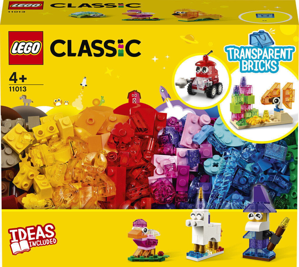 11013 LEGO® Classic Kūrybinės skaidrios kaladėlės kaina ir informacija | Konstruktoriai ir kaladėlės | pigu.lt