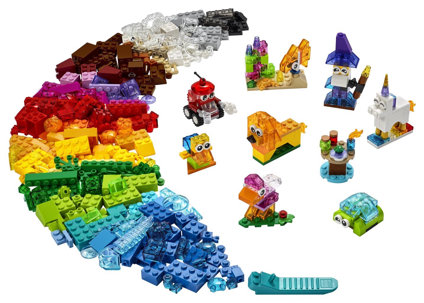 11013 LEGO® Classic Kūrybinės skaidrios kaladėlės kaina ir informacija | Konstruktoriai ir kaladėlės | pigu.lt