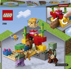 21164 LEGO® Minecraft Koralinis rifas kaina ir informacija | Konstruktoriai ir kaladėlės | pigu.lt