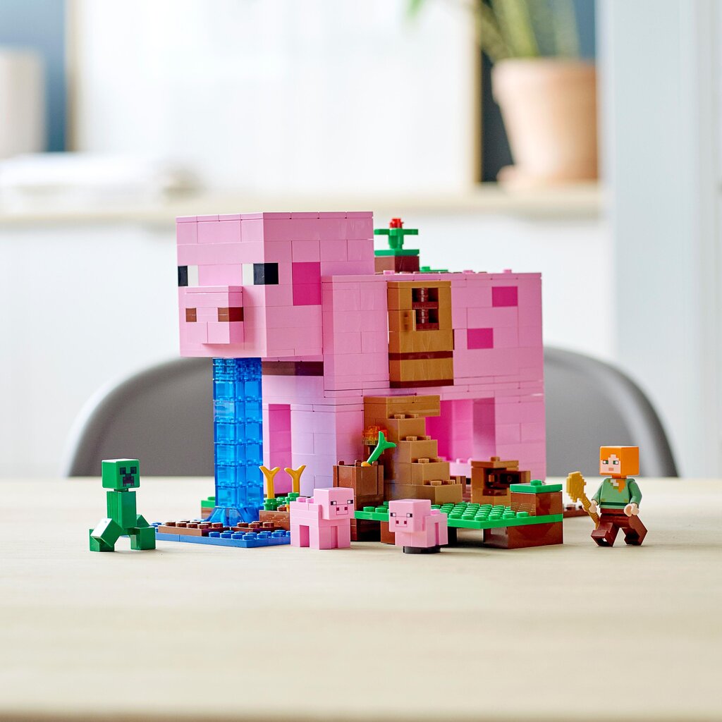21170 LEGO® Minecraft Kiaulidė цена и информация | Konstruktoriai ir kaladėlės | pigu.lt