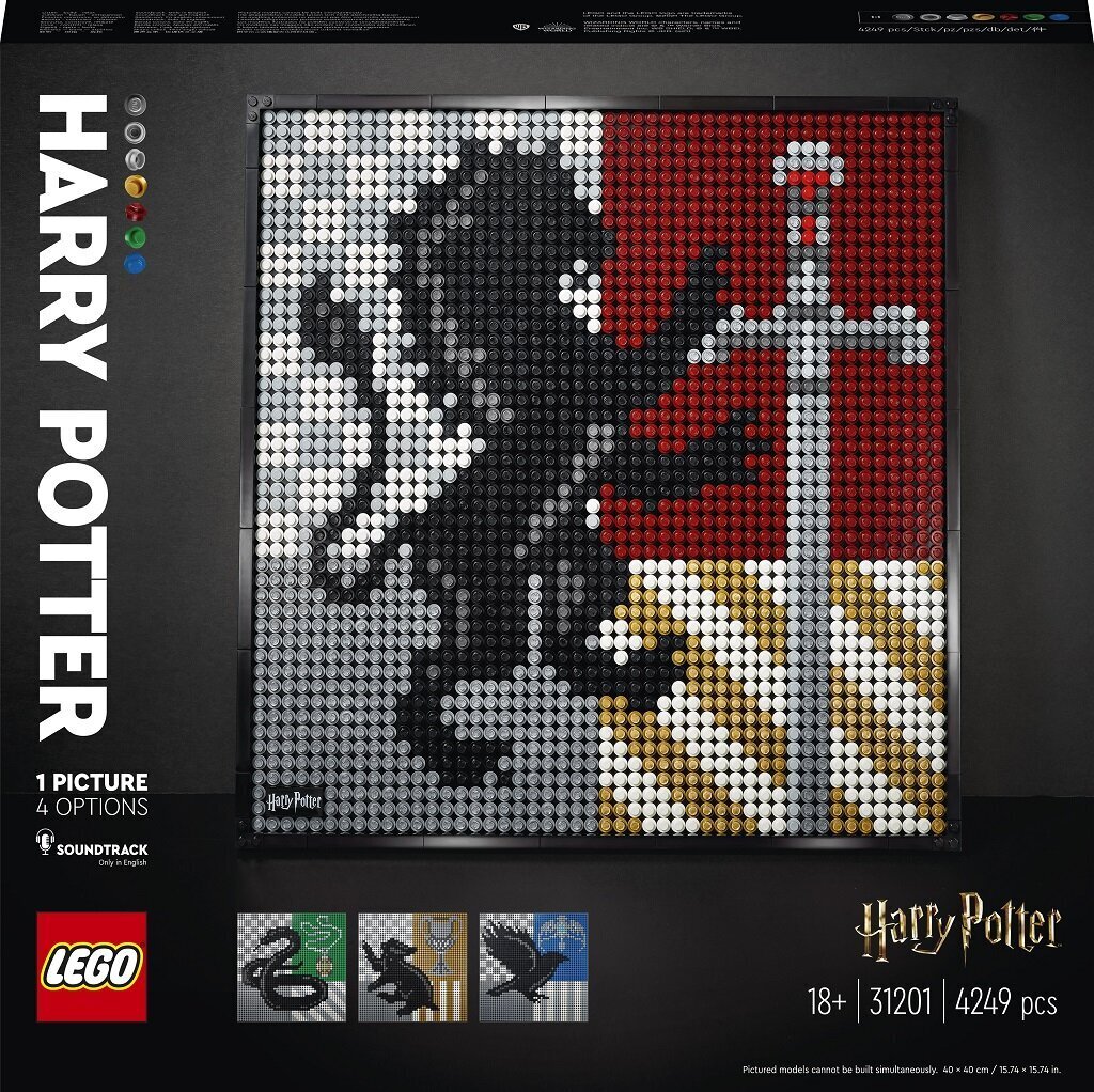 4249 LEGO® Art Hogwarts Herbai цена и информация | Konstruktoriai ir kaladėlės | pigu.lt