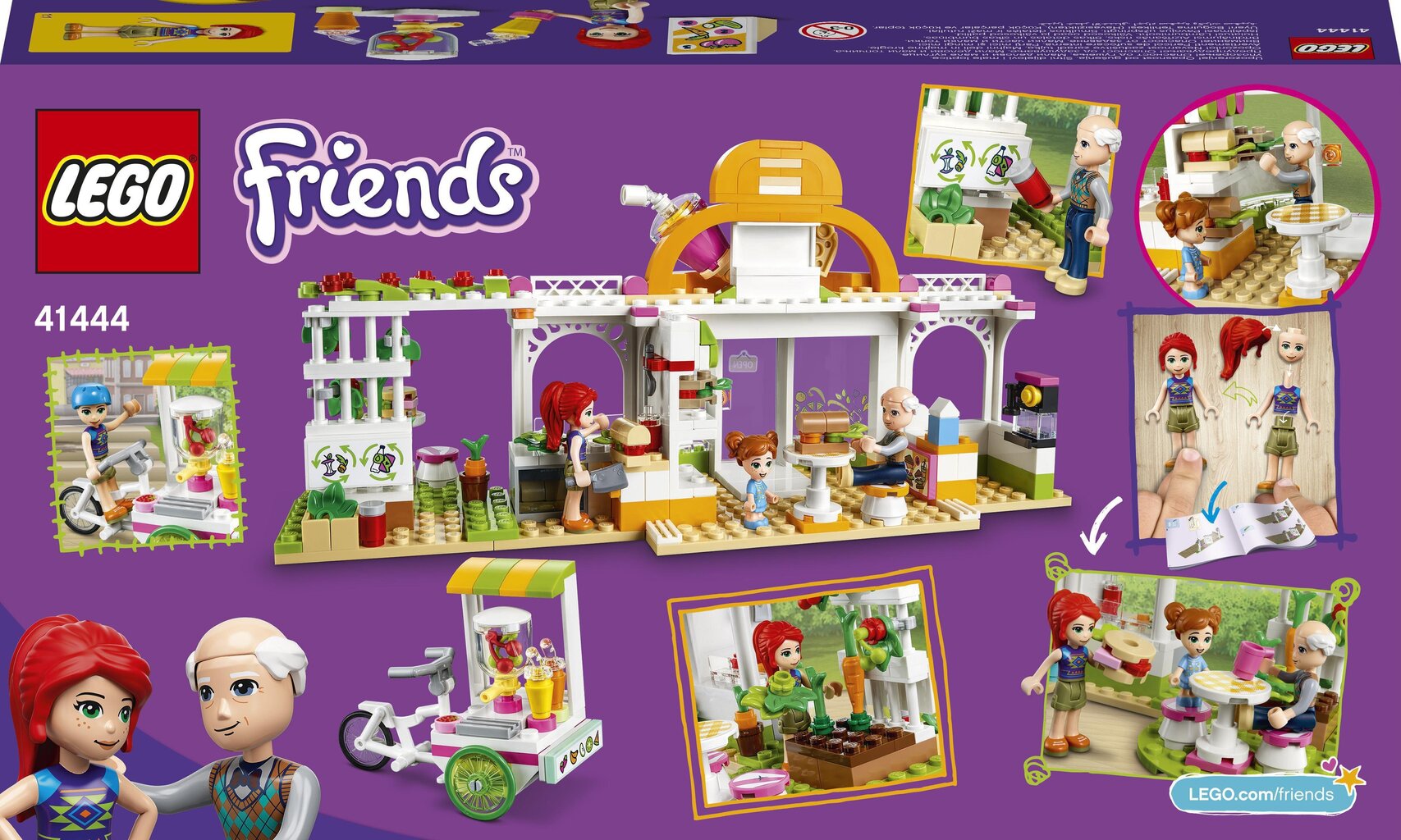 41444 LEGO® Friends Ekologiško maisto kavinė kaina ir informacija | Konstruktoriai ir kaladėlės | pigu.lt