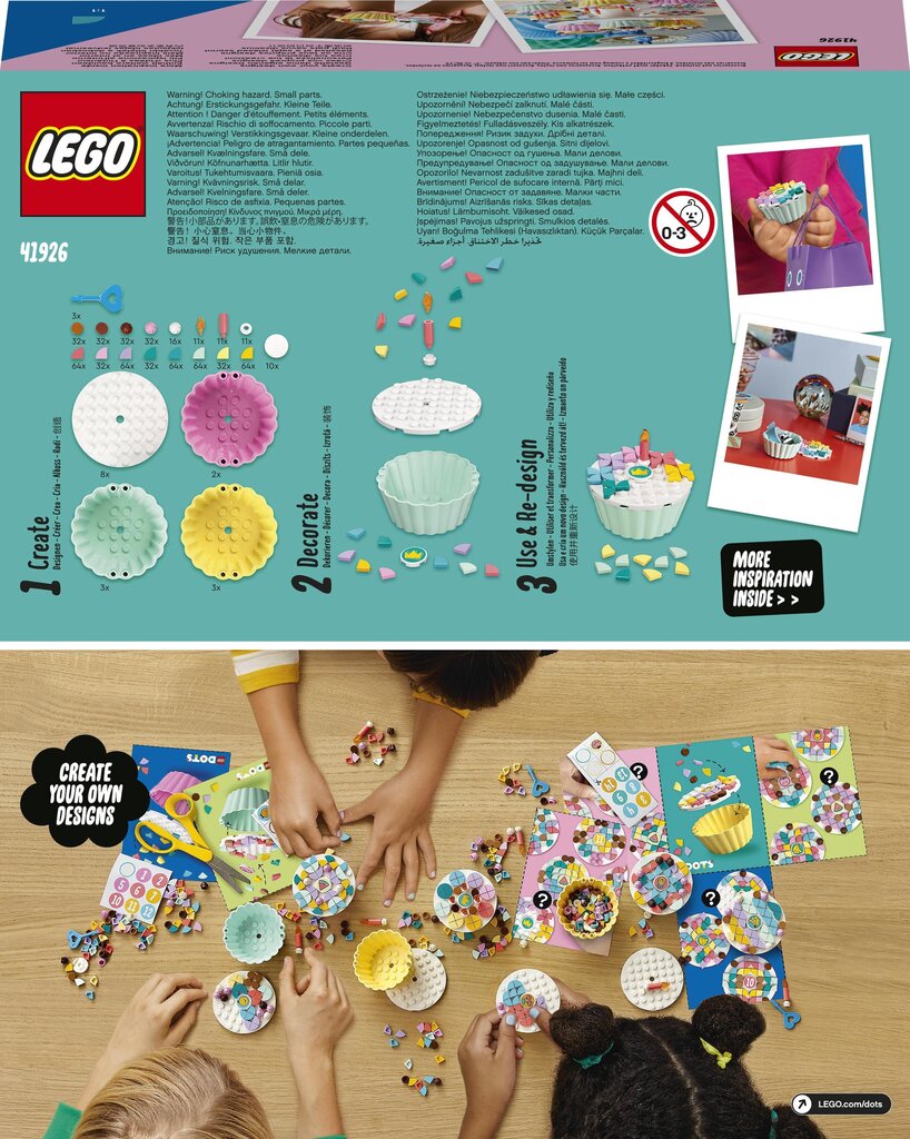 41926 LEGO® DOTS Kūrybiško vakarėlio rinkinys kaina ir informacija | Konstruktoriai ir kaladėlės | pigu.lt