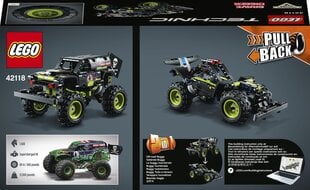 42118 LEGO® Technic Monster Jam Grave Digger kaina ir informacija | Konstruktoriai ir kaladėlės | pigu.lt