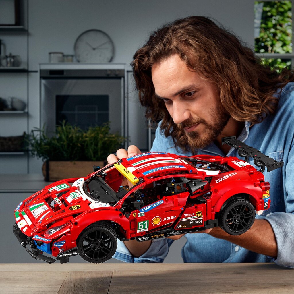 42125 LEGO® Technic Ferrari 488 GTE „AF Corse #51“ kaina ir informacija | Konstruktoriai ir kaladėlės | pigu.lt