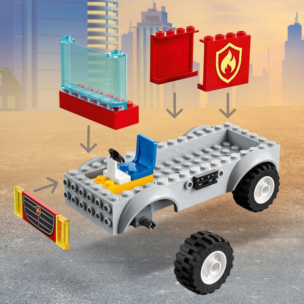 60280 LEGO® City Ugniagesių automobilis su kopėčiomis kaina ir informacija | Konstruktoriai ir kaladėlės | pigu.lt