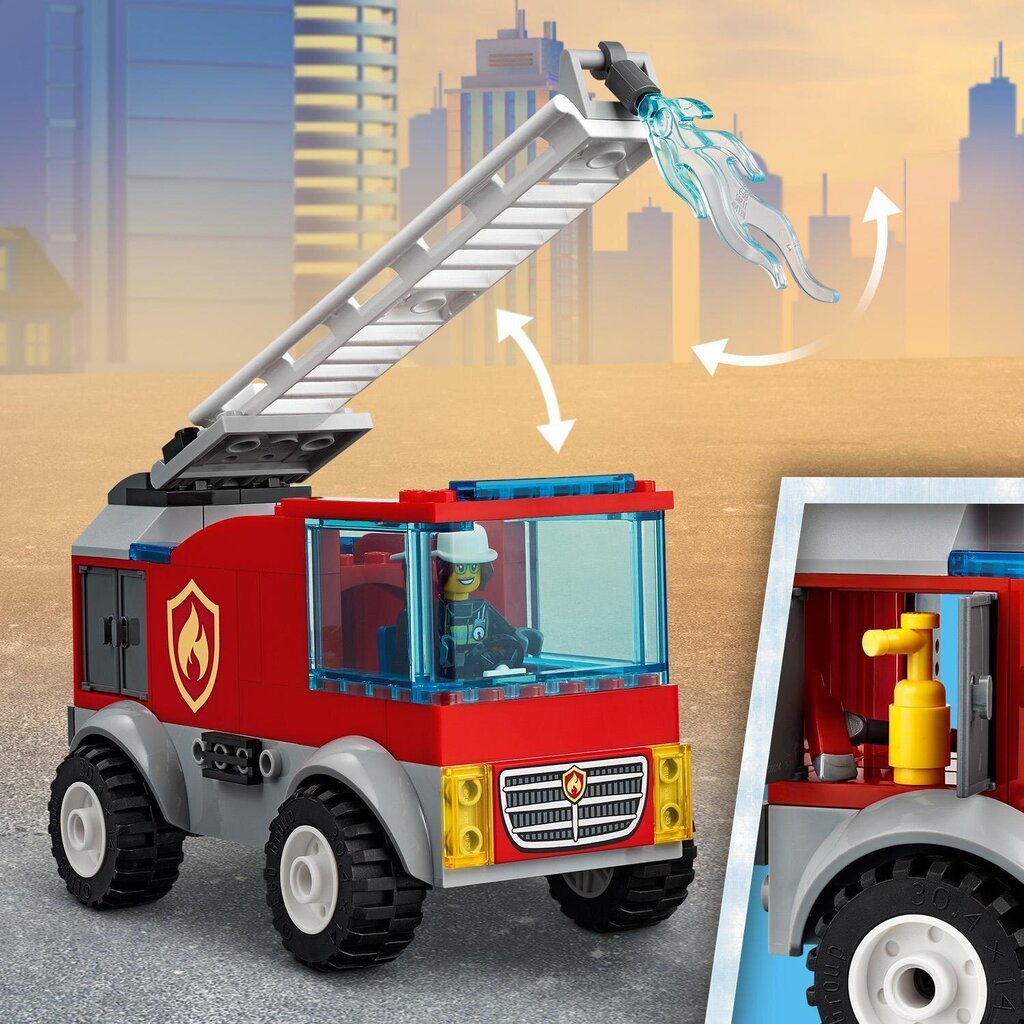 60280 LEGO® City Ugniagesių automobilis su kopėčiomis kaina ir informacija | Konstruktoriai ir kaladėlės | pigu.lt