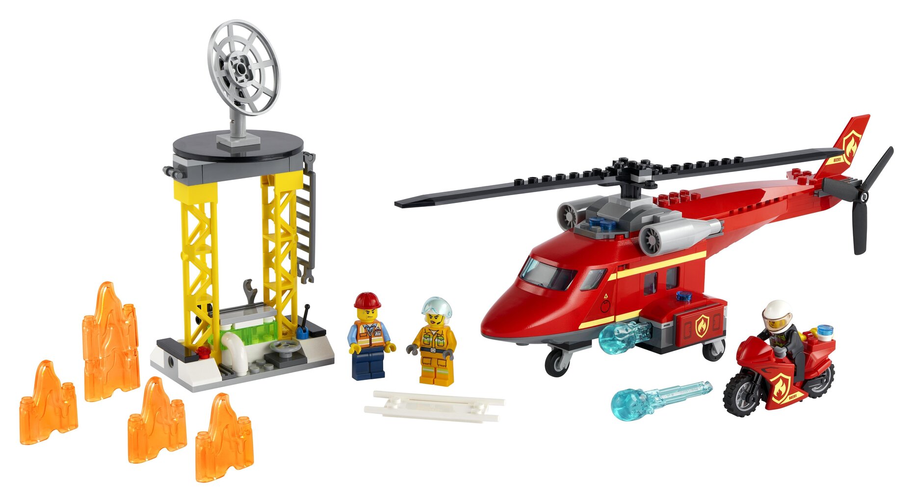 60281 LEGO® City Ugniagesių sraigtasparnis kaina ir informacija | Konstruktoriai ir kaladėlės | pigu.lt