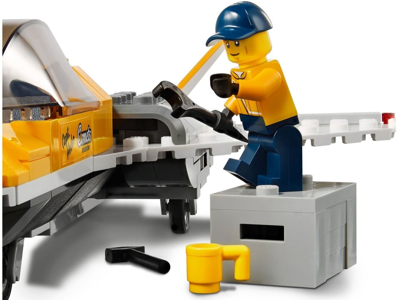 60289 LEGO® City Aviacijos šventės reaktyvinio lėktuvo transporteris цена и информация | Konstruktoriai ir kaladėlės | pigu.lt