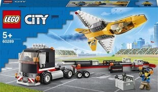 60289 LEGO® City Aviacijos šventės reaktyvinio lėktuvo transporteris kaina ir informacija | Konstruktoriai ir kaladėlės | pigu.lt