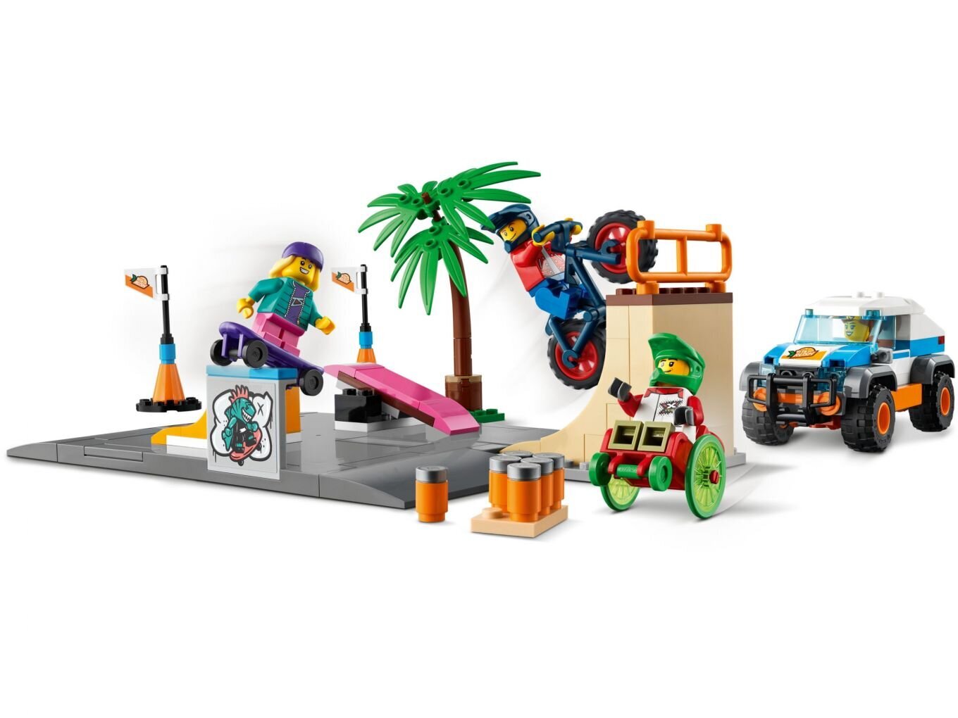 60290 LEGO® City Riedučių parkas kaina ir informacija | Konstruktoriai ir kaladėlės | pigu.lt