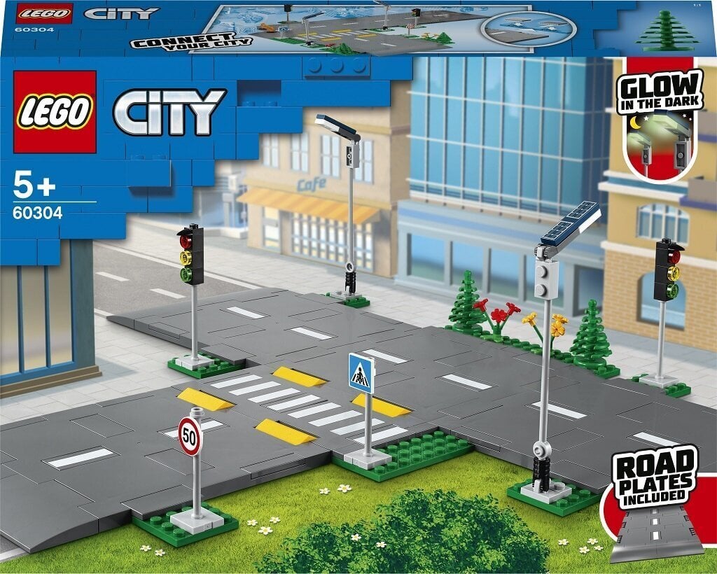 60304 LEGO® City Kelio plokštėlės kaina ir informacija | Konstruktoriai ir kaladėlės | pigu.lt