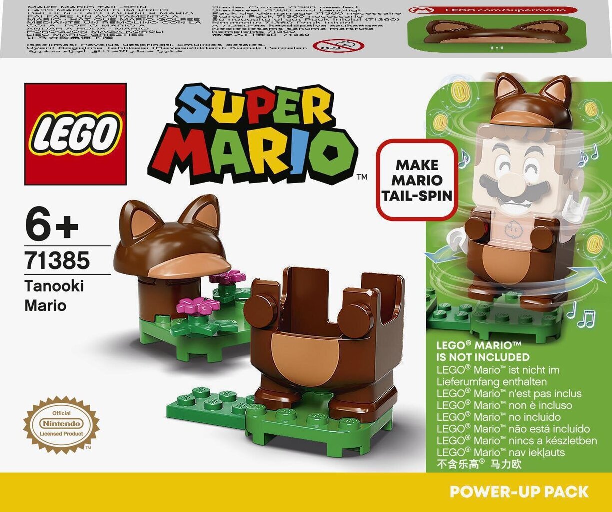 71385 LEGO® Super Mario Tanooki Mario Пакет мощности цена | pigu.lt