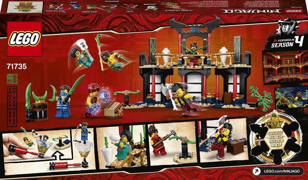 71735 LEGO® NINJAGO Elementų turnyras kaina ir informacija | Konstruktoriai ir kaladėlės | pigu.lt