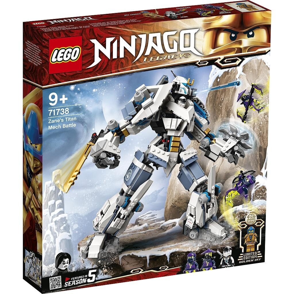 71738 LEGO® NINJAGO Zane titano roboto kova цена и информация | Konstruktoriai ir kaladėlės | pigu.lt