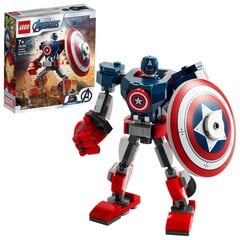 76168 LEGO® Super Heroes Kapitono Amerikos šarvai-robotas kaina ir informacija | Konstruktoriai ir kaladėlės | pigu.lt