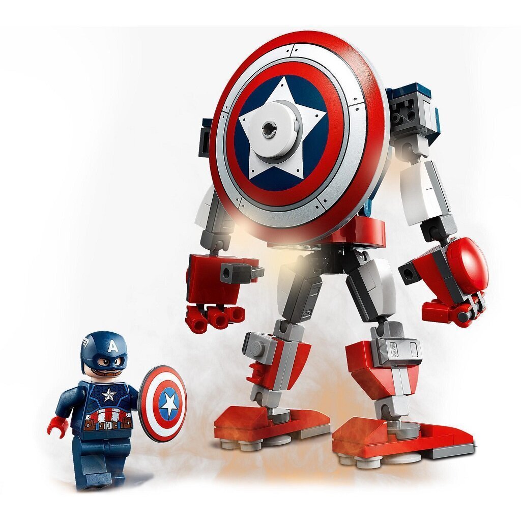 76168 LEGO® Super Heroes Kapitono Amerikos šarvai-robotas цена и информация | Konstruktoriai ir kaladėlės | pigu.lt