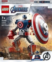 76168 LEGO® Super Heroes Kapitono Amerikos šarvai-robotas kaina ir informacija | Konstruktoriai ir kaladėlės | pigu.lt