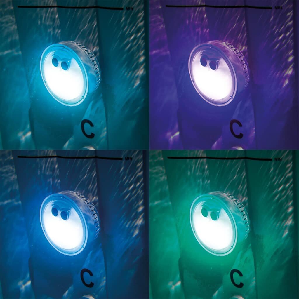 Įvairiaspalvis LED šviestuvas burbulinei voniai Intex 28503 kaina ir informacija | Baseinų priedai | pigu.lt