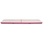 Pripučiamas gimnastikos kilimėlis VidaXL, 800x100x20 cm, rožinis kaina ir informacija | Kilimėliai sportui | pigu.lt