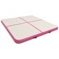 Pripučiamas gimnastikos kilimėlis VidaXL, 200x200x20 cm, rožinis kaina ir informacija | Kilimėliai sportui | pigu.lt