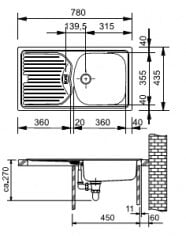 Plautuvė Franke Eurostar ETL 614 NOVA 101.0288.041 цена и информация | Раковины на кухню | pigu.lt