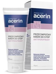 Pėdų dezodorantas Acerin Anti-Perspirant Perspirant Foot Cream, 75ml kaina ir informacija | Dezodorantai | pigu.lt