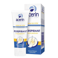 Pėdų dezodorantas Acerin Anti-Perspirant Perspirant Foot Cream, 75ml kaina ir informacija | Dezodorantai | pigu.lt