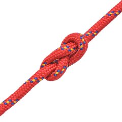 Jūrinė virvė, raudona, 50m, polipropilenas, 18mm kaina ir informacija | Sodo įrankiai | pigu.lt
