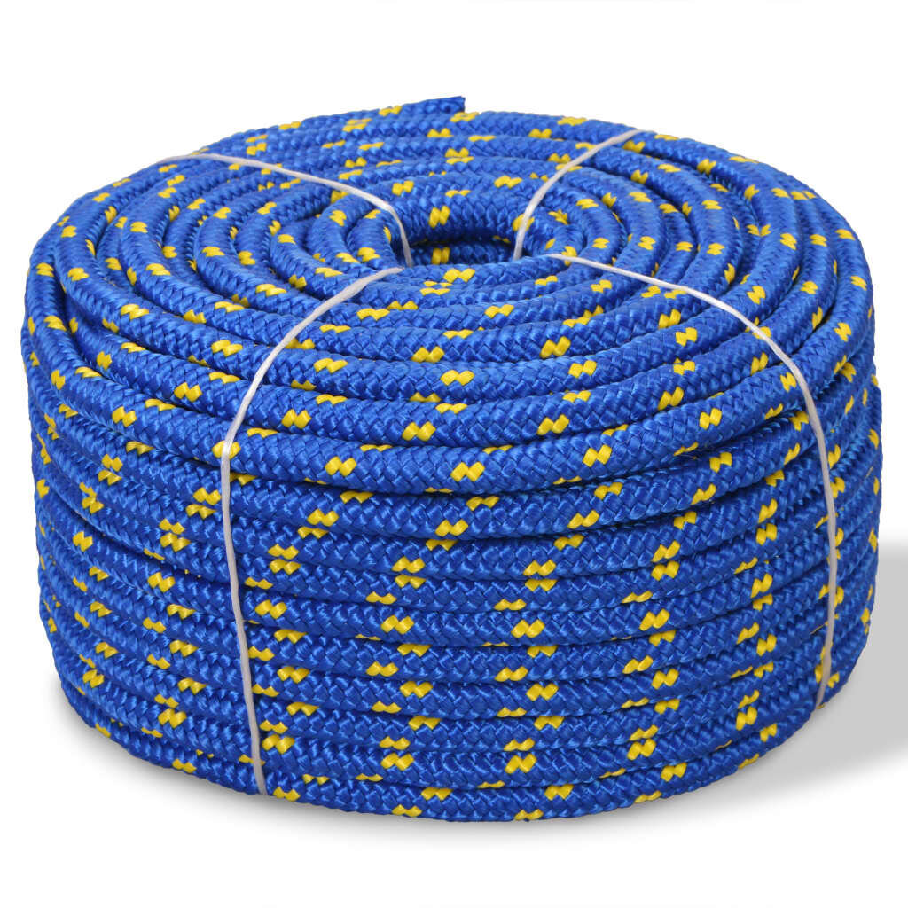 Jūrinė virvė, mėlyna, 50m, polipropilenas, 18mm kaina ir informacija | Sodo įrankiai | pigu.lt
