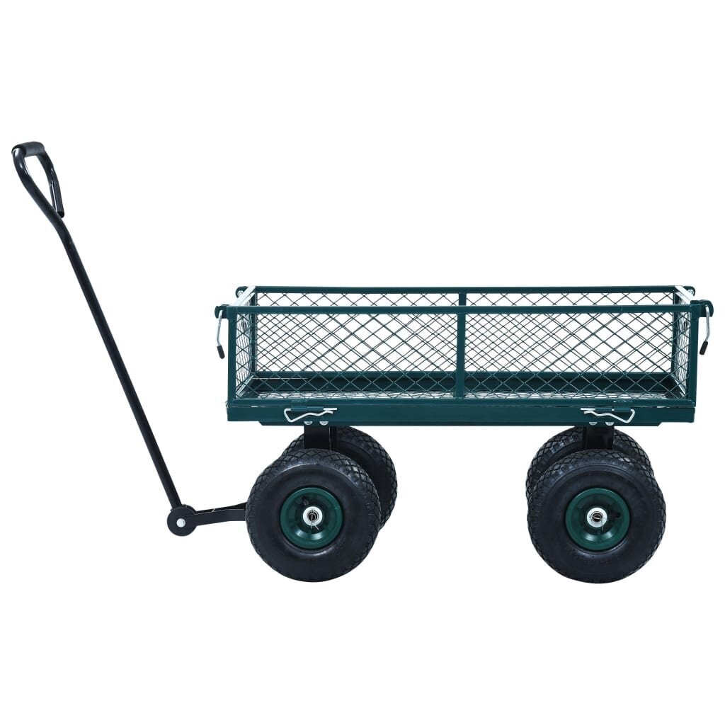 Rankinis sodo vežimėlis, žalias, 250 kg kaina ir informacija | Karučiai | pigu.lt