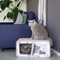 DISTRICT70 Draskyklė katėms/urvas SARDINE, balta kaina ir informacija | Draskyklės | pigu.lt