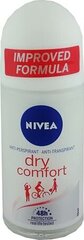 Dezodorantas Nivea Antyperspirant Roll-On Dry Comfort, 50 ml kaina ir informacija | Dezodorantai | pigu.lt