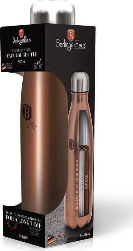 Berlinger Haus Termo butelis BH-1761, 500 ml, rožinis kaina ir informacija | Termosai, termopuodeliai | pigu.lt