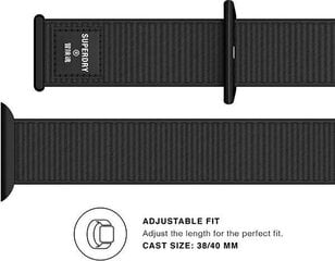 SuperDry для Apple Watch 38/40 мм, черный цена и информация | Аксессуары для смарт-часов и браслетов | pigu.lt