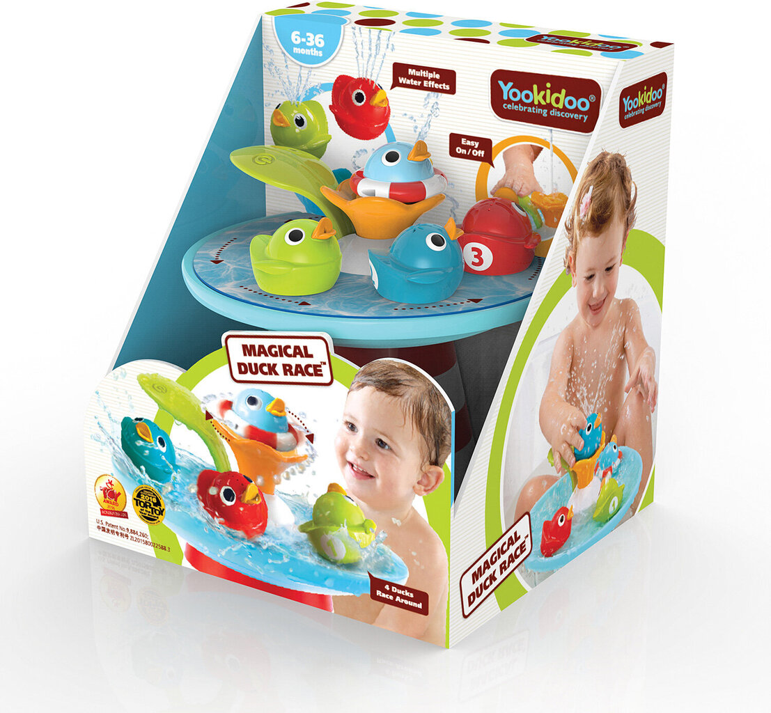 Vonios žaislas Ančiukų lenktynės Yookidoo kaina ir informacija | Žaislai kūdikiams | pigu.lt