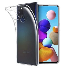 Cиликоновый чехол для телефона Samsung Galaxy A21S, прозрачный цена и информация | Чехлы для телефонов | pigu.lt