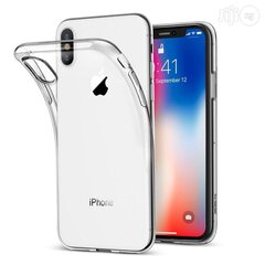 Cиликоновый чехол для телефона iPhone X / Xs, прозрачный цена и информация | Чехлы для телефонов | pigu.lt