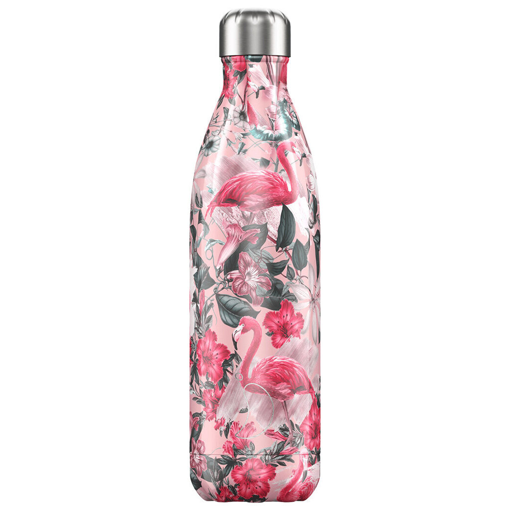 Termosas butelis Chilly's Bottle Tropical Flamingo 500ml kaina ir informacija | Termosai, termopuodeliai | pigu.lt