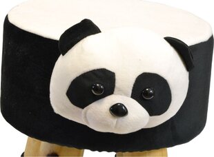 Vaikiškas pufas Saska Garden Panda, juodas kaina ir informacija | Vaikiški sėdmaišiai, foteliai, pufai | pigu.lt