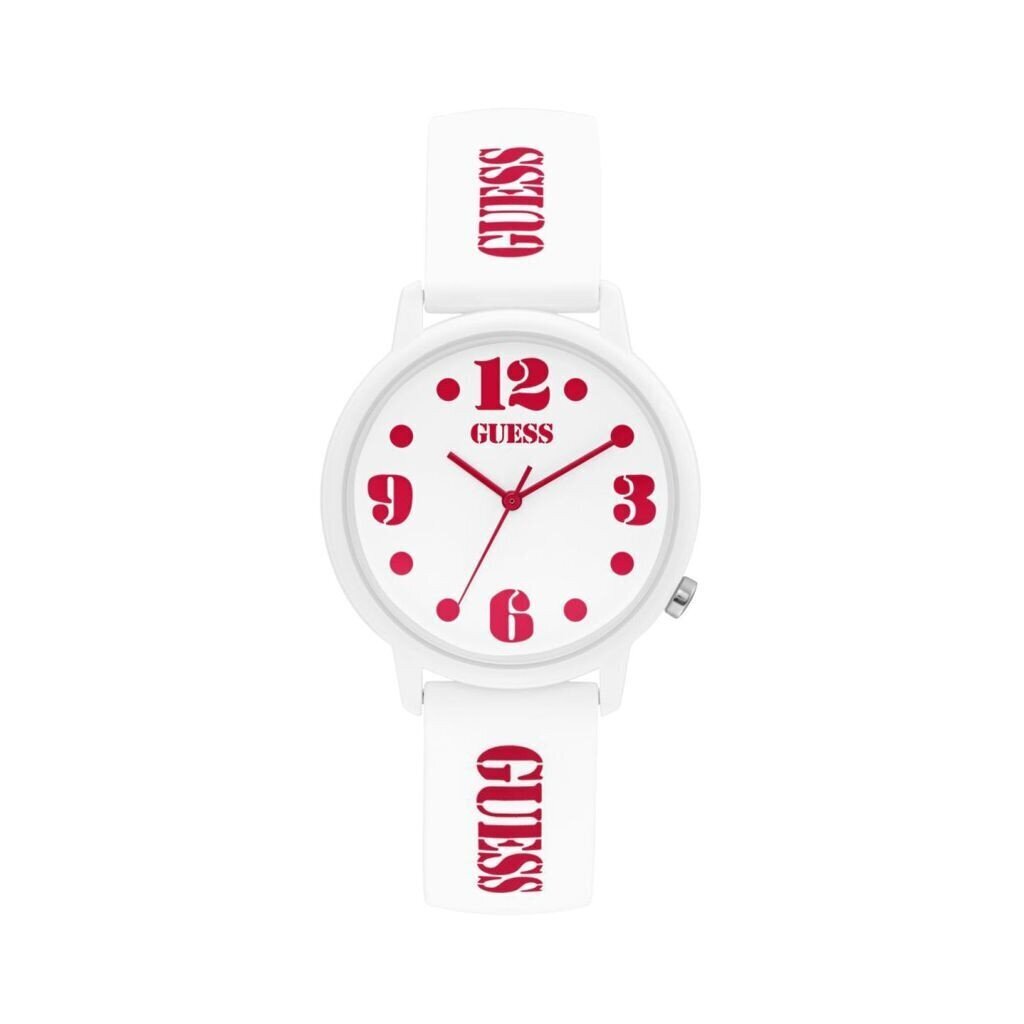 Laikrodis moterims Guess, baltas kaina ir informacija | Moteriški laikrodžiai | pigu.lt