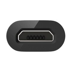 Универсальный Адаптер Fusion Micro USB на USB Type-C (USB-C), черный (EU Blister) цена и информация | Адаптеры, USB-разветвители | pigu.lt