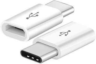 Universalus adapteris Fusion Micro USB to USB Type-C (USB-C) Connection White kaina ir informacija | Adapteriai, USB šakotuvai | pigu.lt