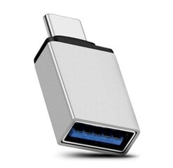 Универсальный OTG адаптер Fusion с Type-C на USB 3.0, серый цена и информация | Адаптеры, USB-разветвители | pigu.lt