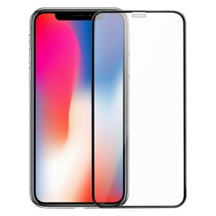 Hallo Full Face 5D Tempered Glass Apsauginis stiklas su rėmeliu Apple iPhone XS Max Black kaina ir informacija | Apsauginės plėvelės telefonams | pigu.lt